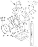 Diagram for Outer Tub, Front And Clamp Ring