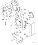 Diagram for Front Panel, Door Assembly And Door Seal