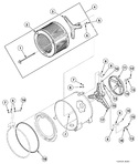 Diagram for Inner Basket, Trunnion, Bearing Housing And Pulley