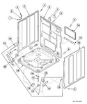 Diagram for Washer Base, Panels And Rear Panel