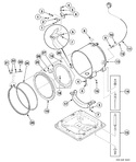 Diagram for Outer Tub, Front And Clamp Ring