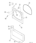 Diagram for Dryer Access Panel, Front Panel And Seal