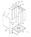 Diagram for Front Panel, Cabinet And Base